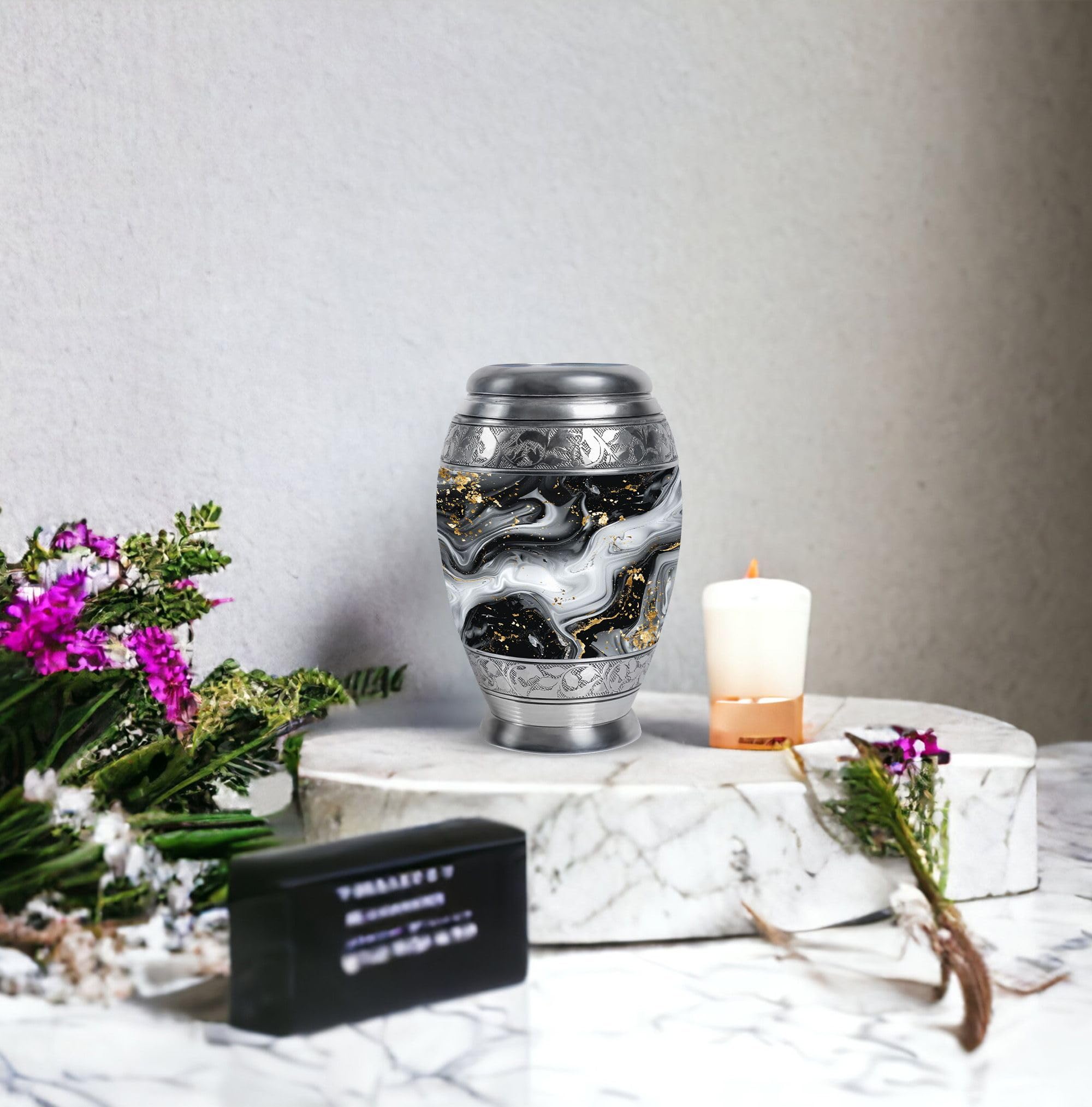 Abstract Urn, Cremation Keepsake Urns, Decorative Urn, Ashes Keepsake for Men & Women, Small Cremation Urns, Mini Keepsake Urn, Memorial Keepsake for Ashes 3'' - Image 6
