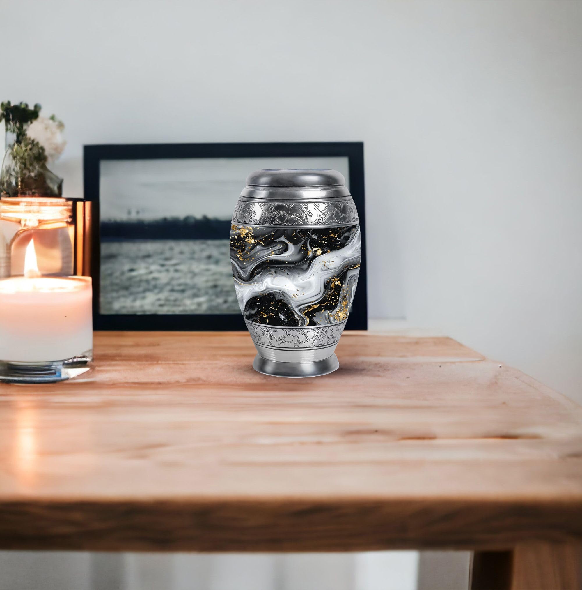 Abstract Urn, Cremation Keepsake Urns, Decorative Urn, Ashes Keepsake for Men & Women, Small Cremation Urns, Mini Keepsake Urn, Memorial Keepsake for Ashes 3'' - Image 7