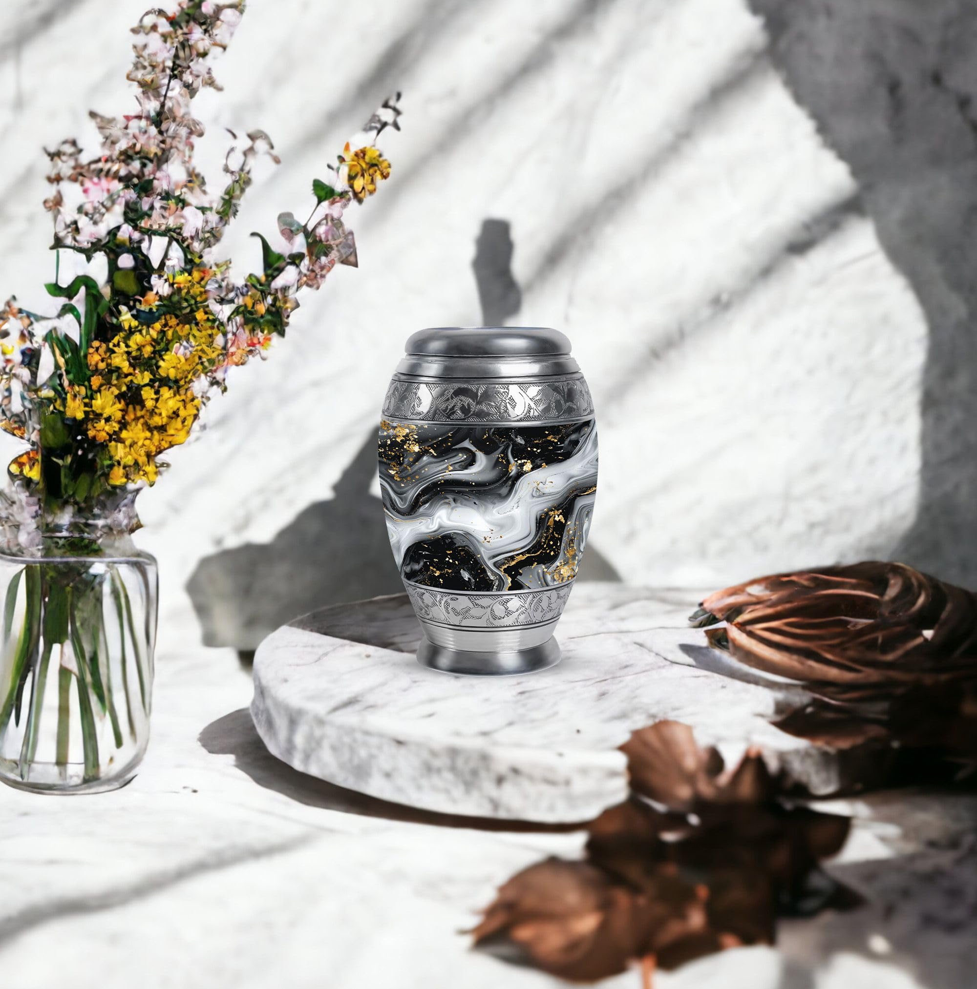 Abstract Urn, Cremation Keepsake Urns, Decorative Urn, Ashes Keepsake for Men & Women, Small Cremation Urns, Mini Keepsake Urn, Memorial Keepsake for Ashes 3'' - Image 8