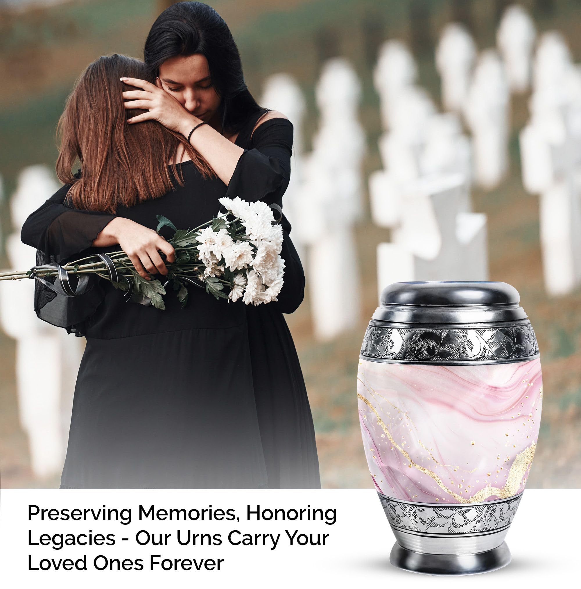 Abstract Urn, Urn for Ashes, Decorative Urn, Mini Keepsake Urns for Human Ashes, Small Keepsake Urns for Ashes, Urn Keepsakes, Memorial Small Urns for Human Ashes 3'' - Image 3