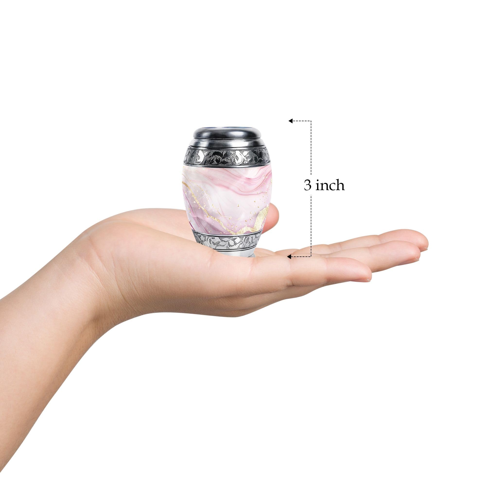 Abstract Urn, Urn for Ashes, Decorative Urn, Mini Keepsake Urns for Human Ashes, Small Keepsake Urns for Ashes, Urn Keepsakes, Memorial Small Urns for Human Ashes 3'' - Image 4