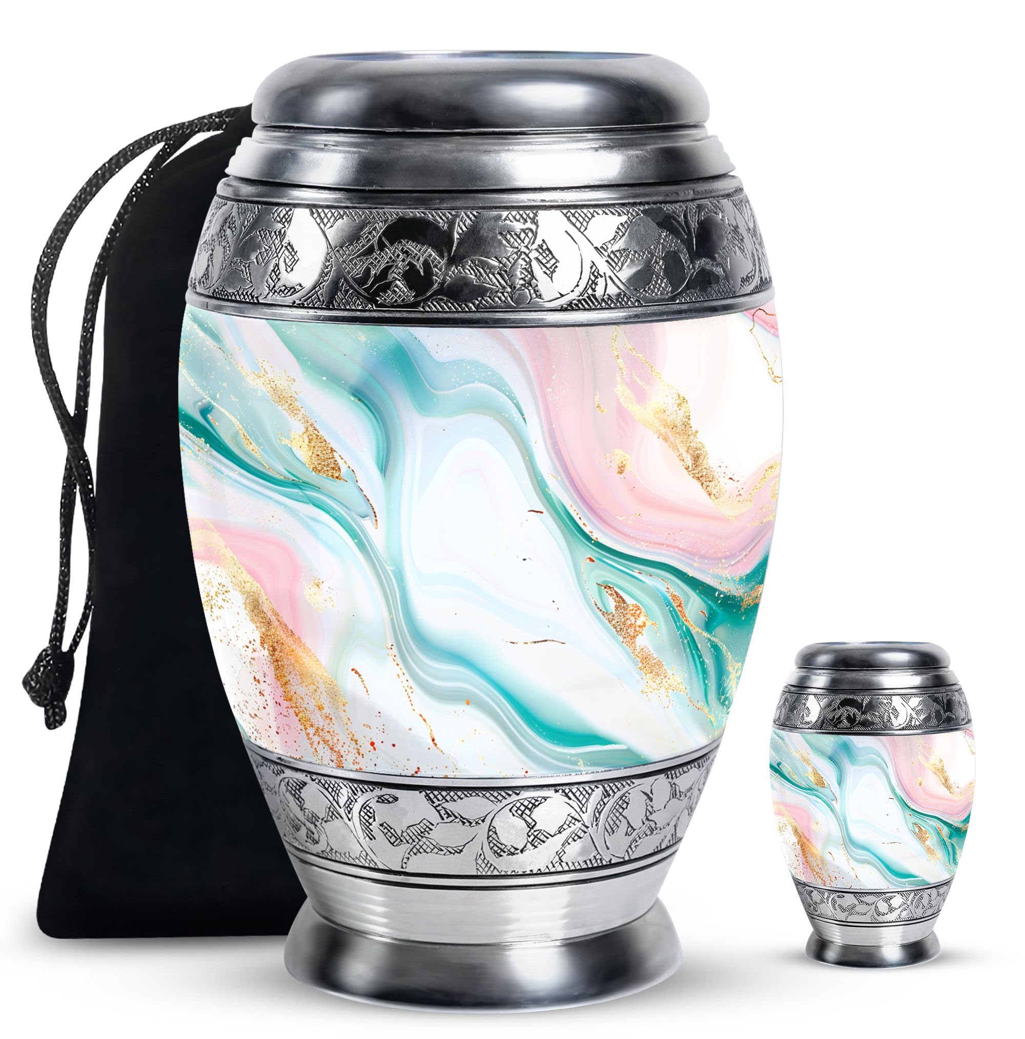 Abstract Urn, Urns for Ashes Adult Male & Female, Decorative Urns, Urns for Human Ashes, Cremation Urns for Ashes, Memorial Urns for Human Ashes, Funeral Urn, Large Urn 10'' - Image 8