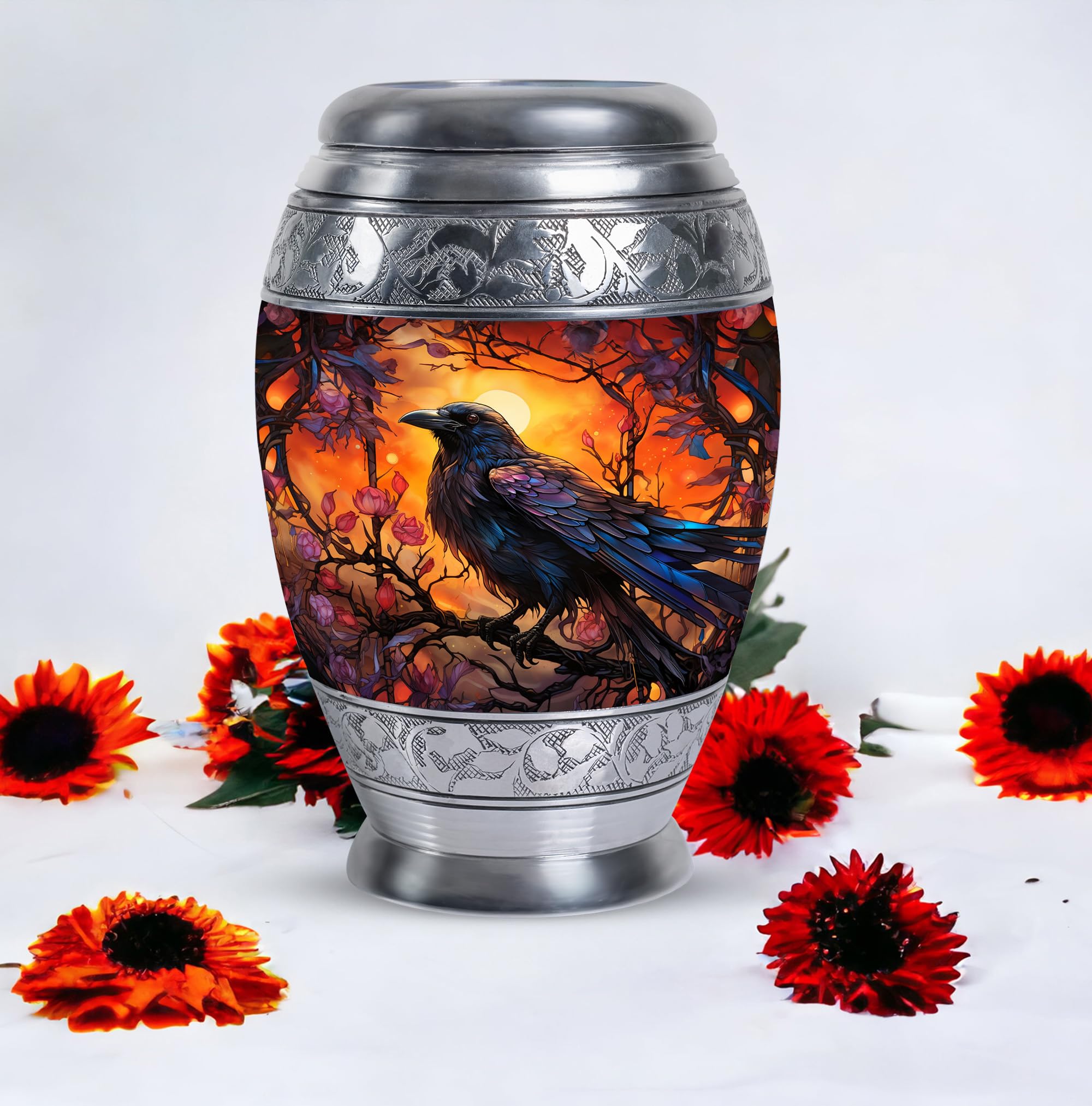 Large Ashes Urn, Cremation Urns Adult, Memorial Keepsake for Ashes, Miniature Memorial Ash Urn, Unique Urns for Ashes, Ashes Urn Adult - 10 Inch - Image 4