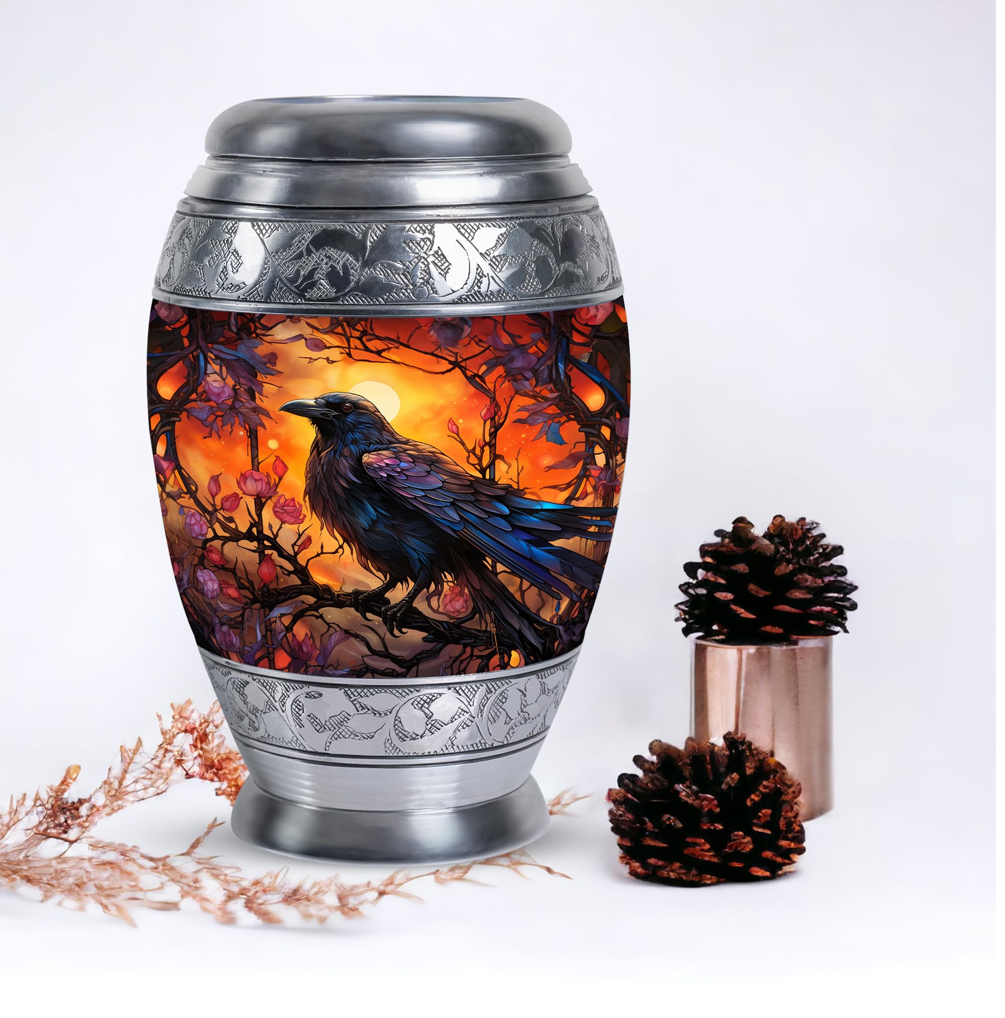 Large Ashes Urn, Cremation Urns Adult, Memorial Keepsake for Ashes, Miniature Memorial Ash Urn, Unique Urns for Ashes, Ashes Urn Adult - 10 Inch - Image 5