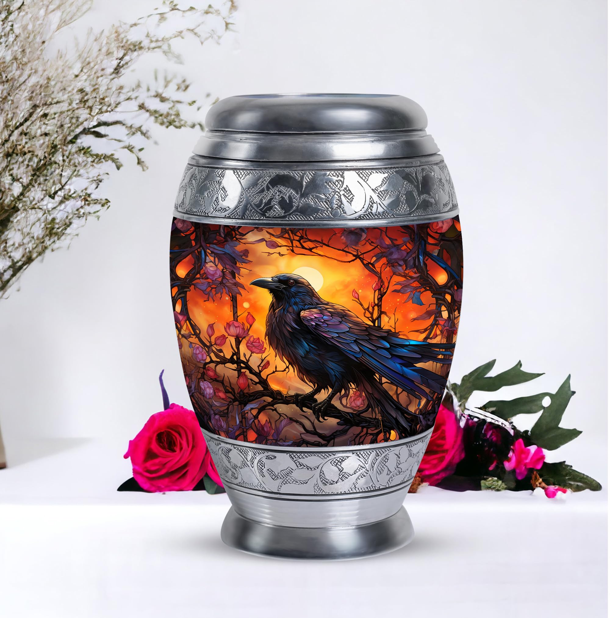 Large Ashes Urn, Cremation Urns Adult, Memorial Keepsake for Ashes, Miniature Memorial Ash Urn, Unique Urns for Ashes, Ashes Urn Adult - 10 Inch - Image 6