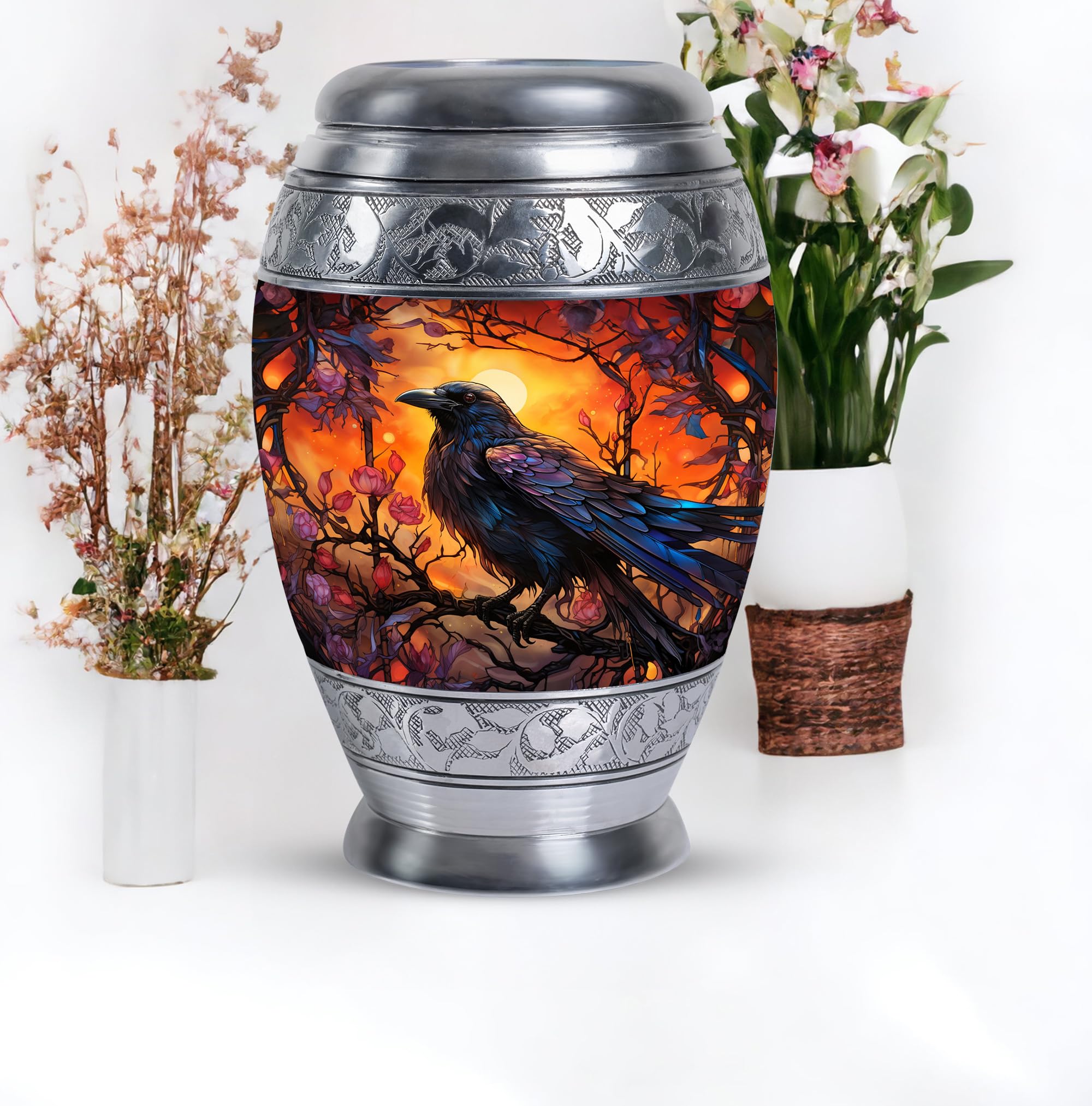 Large Ashes Urn, Cremation Urns Adult, Memorial Keepsake for Ashes, Miniature Memorial Ash Urn, Unique Urns for Ashes, Ashes Urn Adult - 10 Inch - Image 7