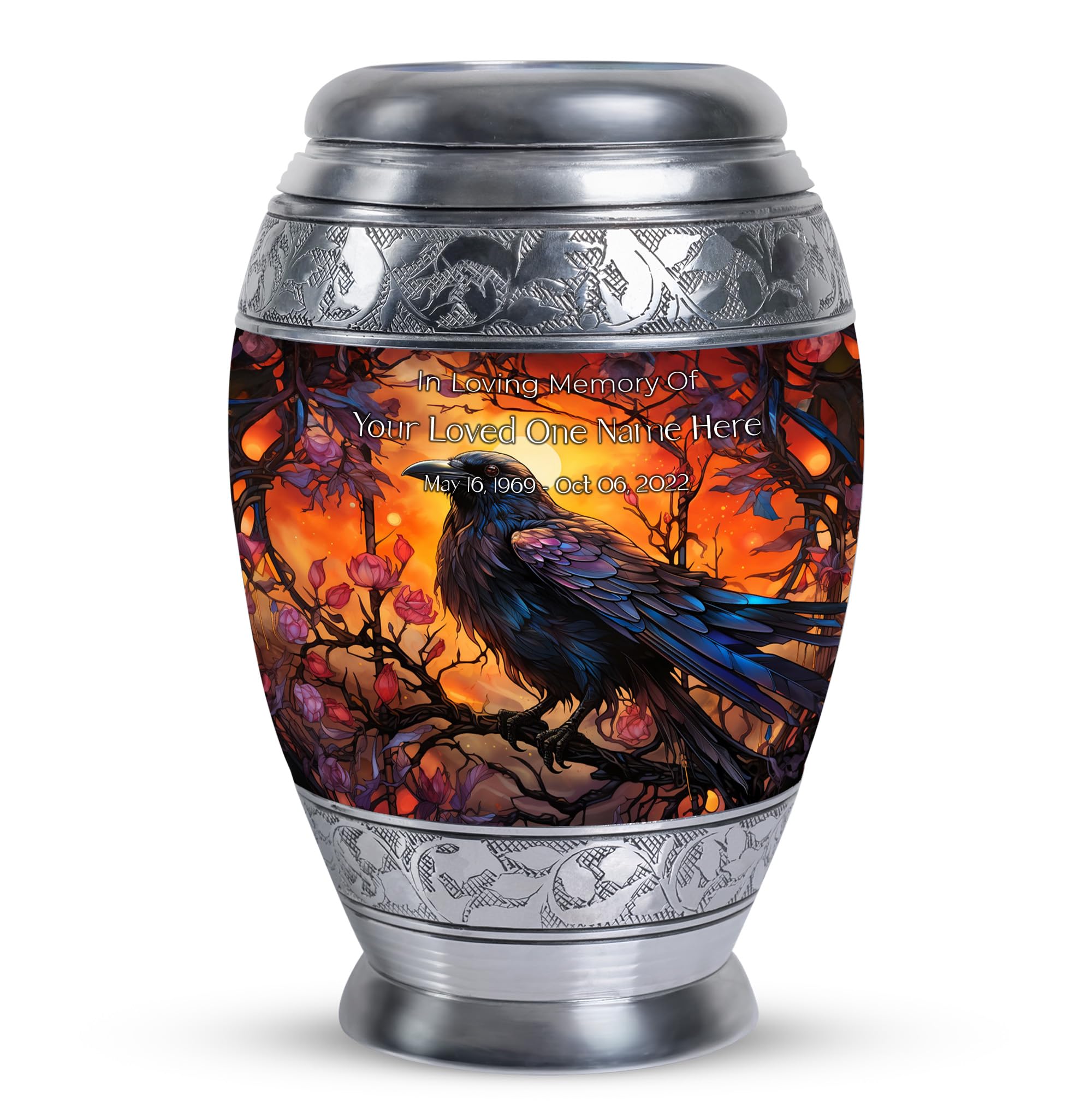 Large Ashes Urn, Cremation Urns Adult, Memorial Keepsake for Ashes, Miniature Memorial Ash Urn, Unique Urns for Ashes, Ashes Urn Adult - 10 Inch - Image 8