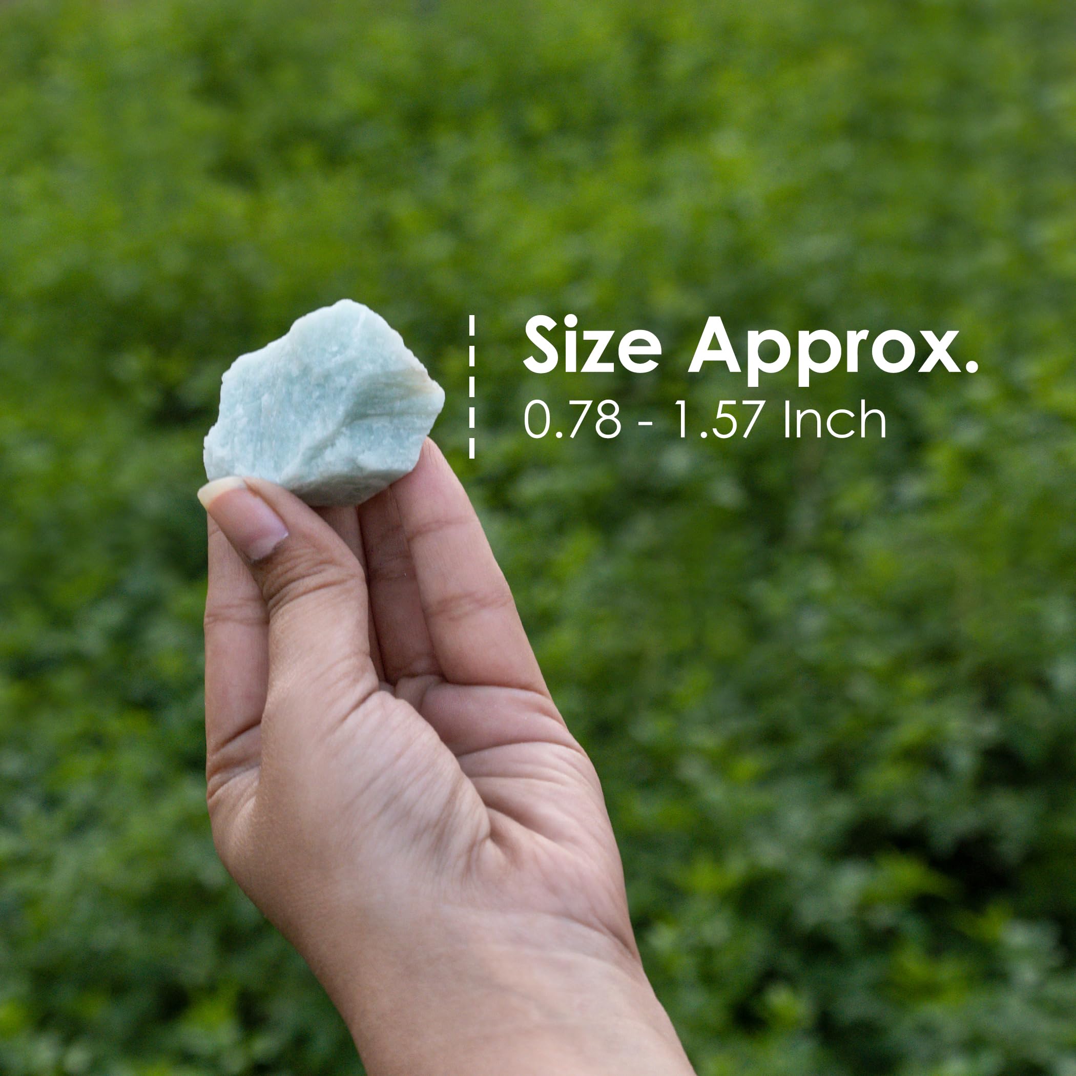 SUBSH Amazonite Crystal - Bulk Rough Stones and Crystals - Healing Crystals - Polished Rocks - Raw Crystals - Healing Stones - Rocks for Tumbling - Table Decor - Crystal Gifts - Image 3