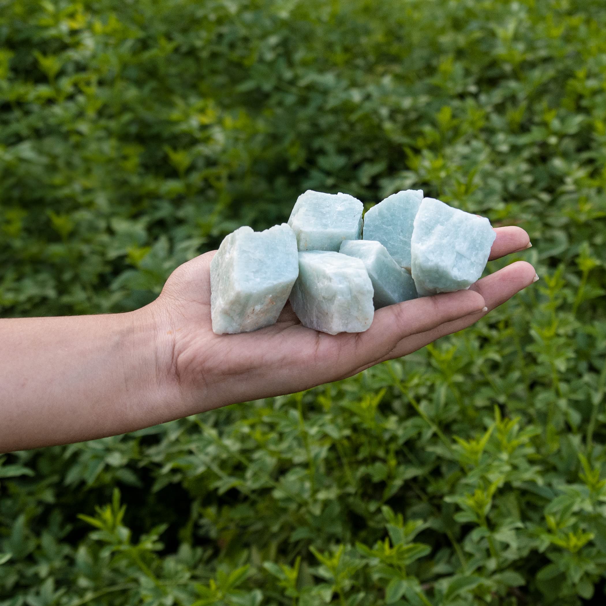 SUBSH Amazonite Crystal - Bulk Rough Stones and Crystals - Healing Crystals - Polished Rocks - Raw Crystals - Healing Stones - Rocks for Tumbling - Table Decor - Crystal Gifts - Image 5