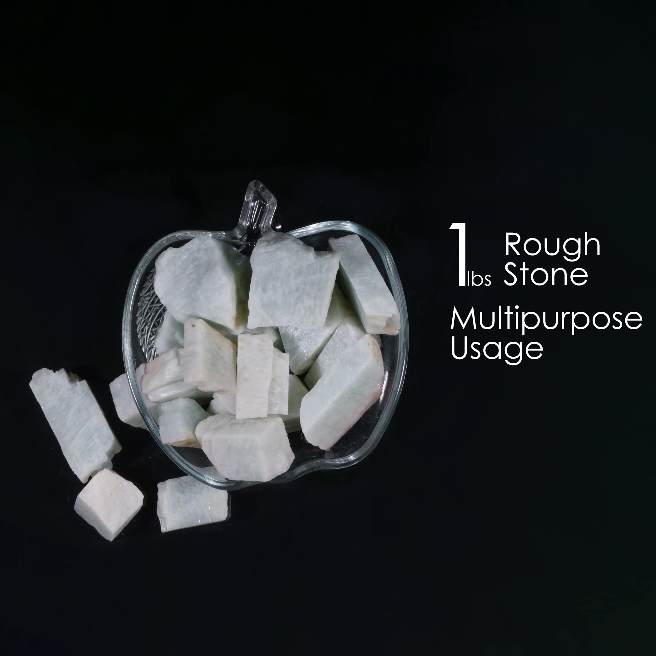 SUBSH Amazonite Crystal - Bulk Rough Stones and Crystals - Healing Crystals - Polished Rocks - Raw Crystals - Healing Stones - Rocks for Tumbling - Table Decor - Crystal Gifts - Image 7