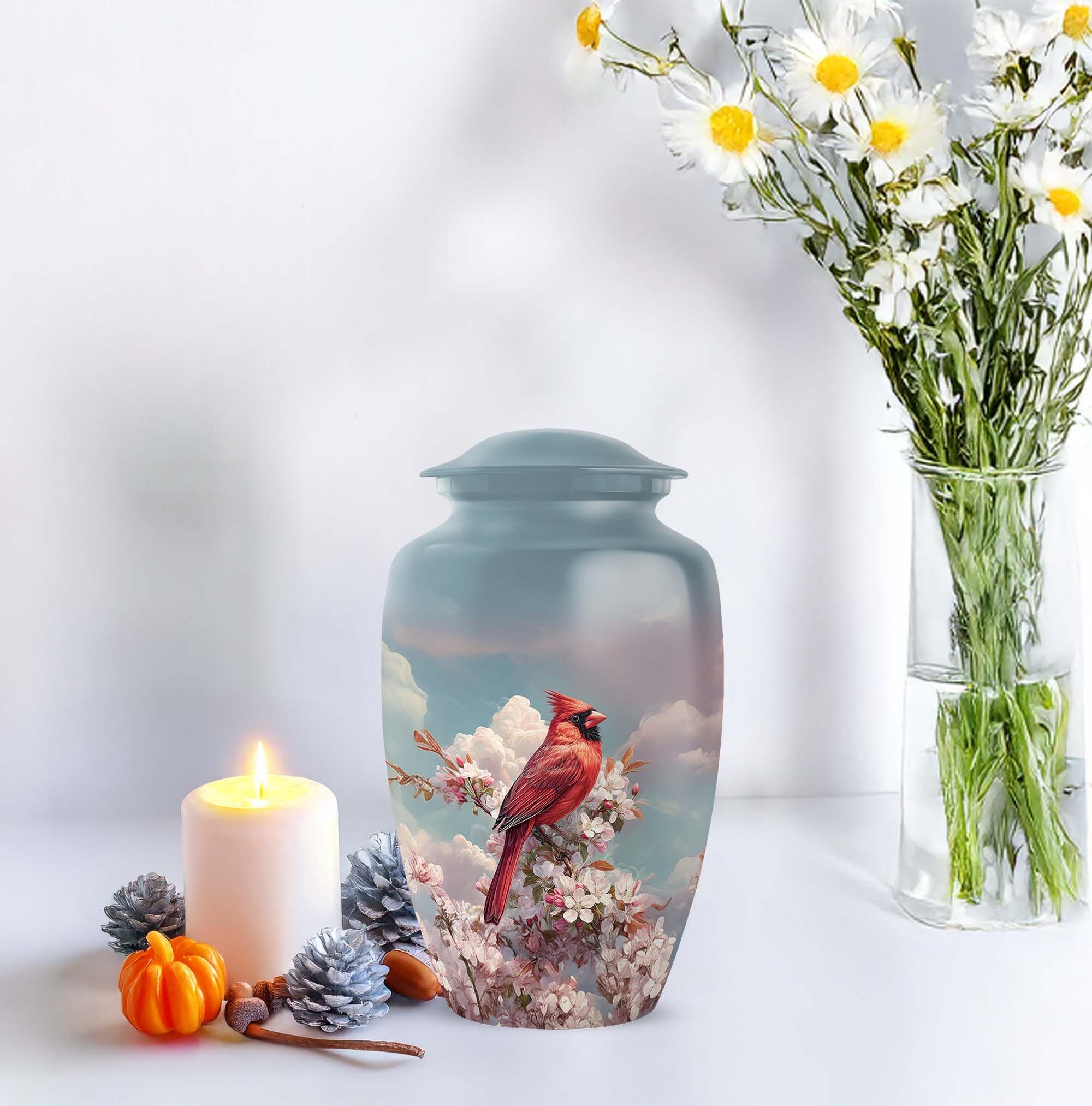 SUBSH - Cardinal Urn - Companion Urn - Burial Urns for Adult Human Ashes - Cremation Urns for Men - 10 inch - Image 4