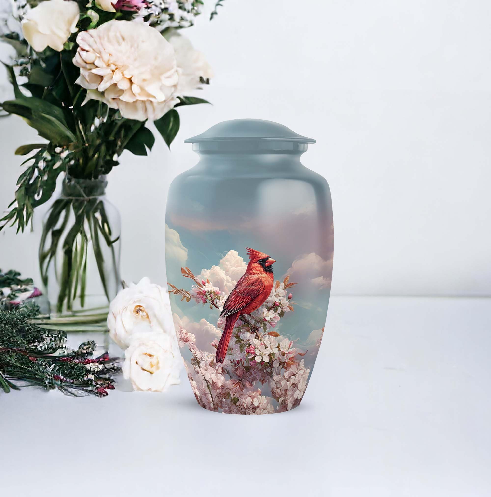 SUBSH - Cardinal Urn - Companion Urn - Burial Urns for Adult Human Ashes - Cremation Urns for Men - 10 inch - Image 5