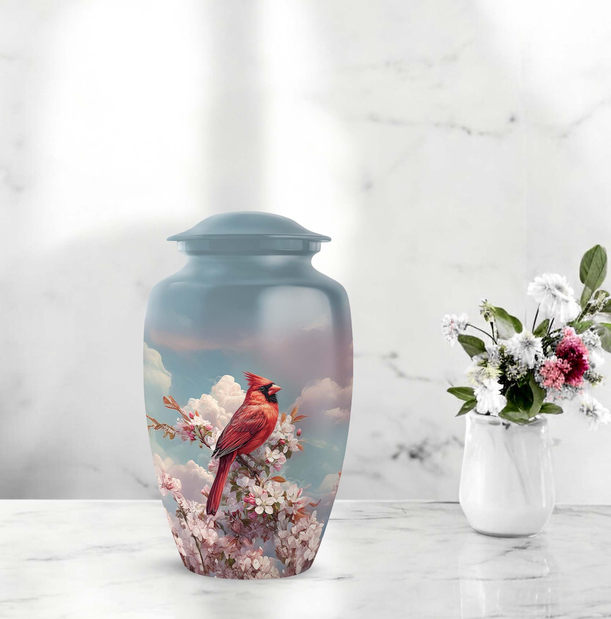 SUBSH - Cardinal Urn - Companion Urn - Burial Urns for Adult Human Ashes - Cremation Urns for Men - 10 inch - Image 6