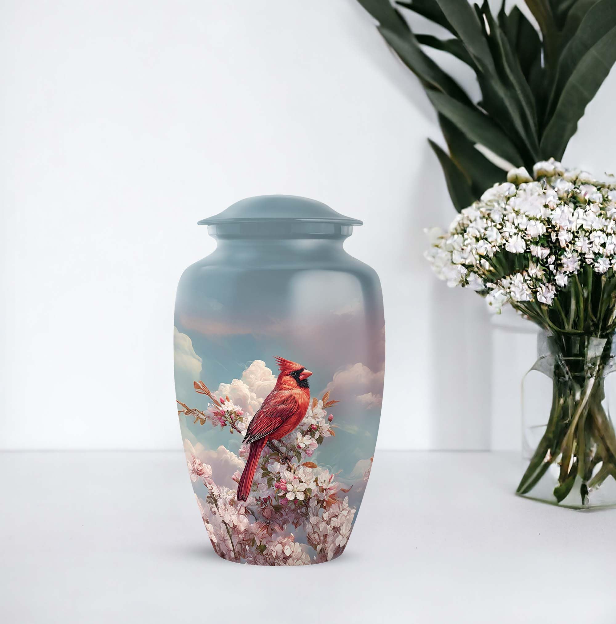 SUBSH - Cardinal Urn - Companion Urn - Burial Urns for Adult Human Ashes - Cremation Urns for Men - 10 inch - Image 7