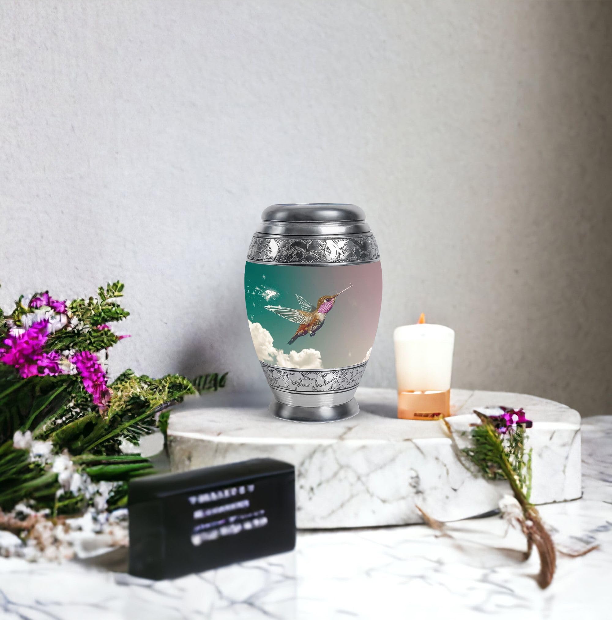 SUBSH Humming Bird Urn for Ashes, 3 Inch Urn, Small Keepsake Urns for Human Ashes, Cremation Urn, Green Pet Urn for Ashes, Urns for Human Ashes Adult Man, Urns for Human Ashes Adult Women - Image 6