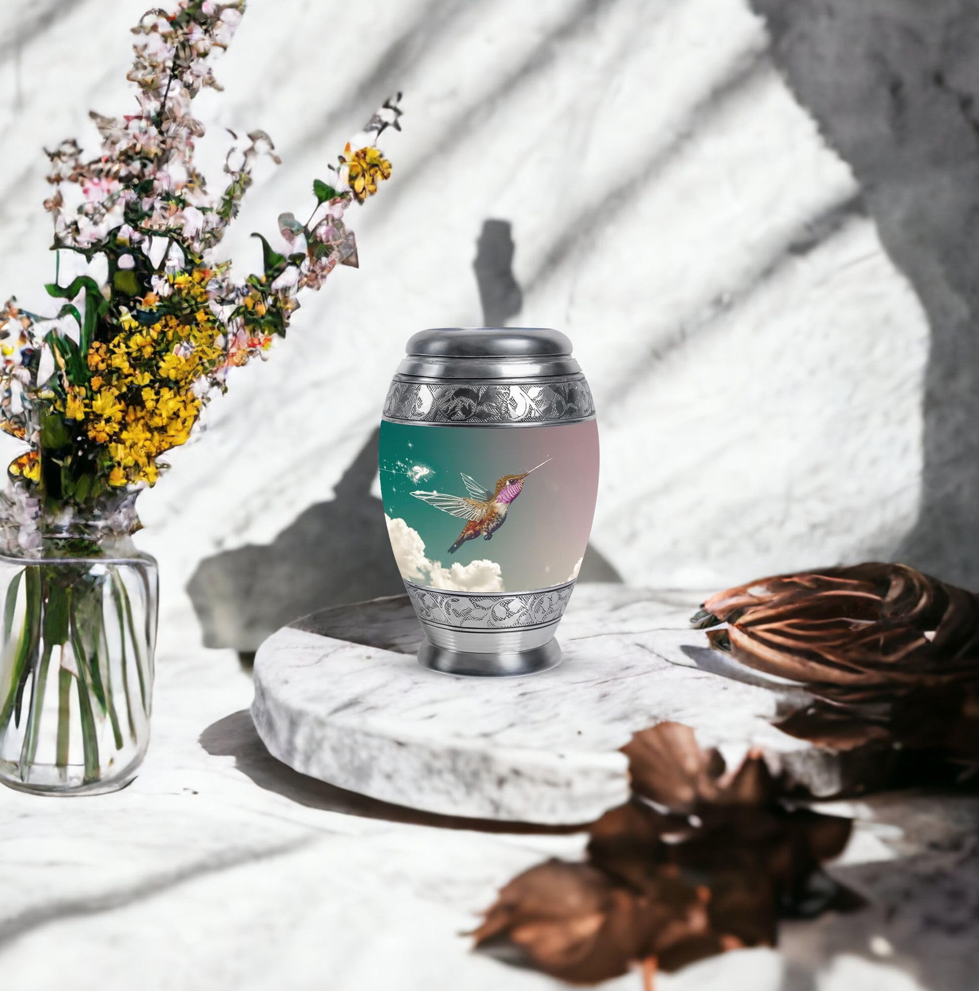 SUBSH Humming Bird Urn for Ashes, 3 Inch Urn, Small Keepsake Urns for Human Ashes, Cremation Urn, Green Pet Urn for Ashes, Urns for Human Ashes Adult Man, Urns for Human Ashes Adult Women - Image 8