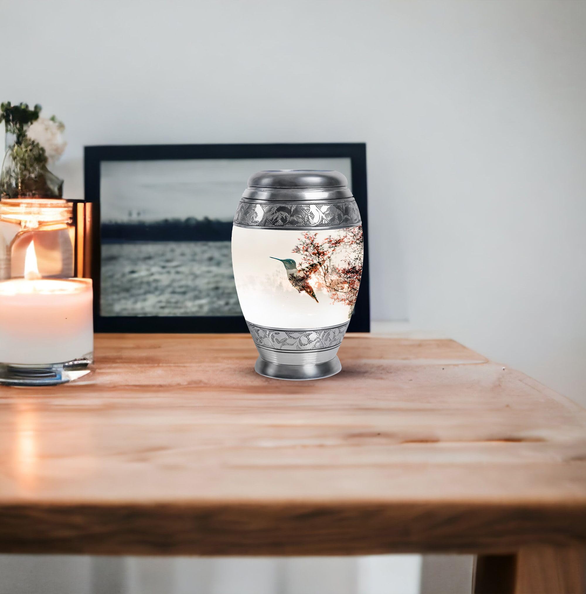 SUBSH Hummingbird Urn for Ashes, 3 Inch Urn Set of 4, White Cremation Urns for Ashes, Decorative Urn for Ashes, Urns for Human Ashes Adult Dad & Mom, Small Dog Urns, Mini Urns for Ashes - Image 7