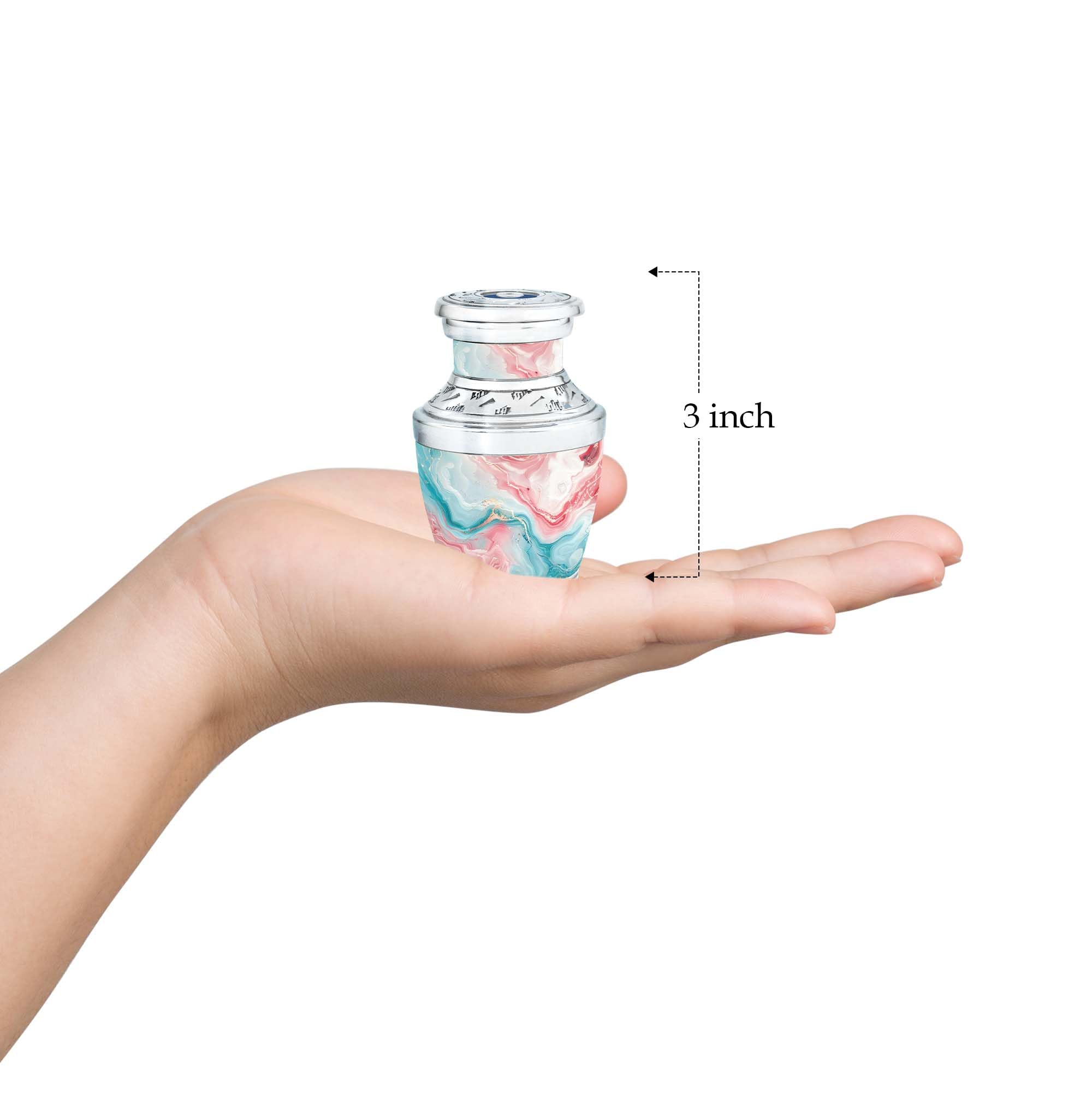 SUBSH Marbled Chess Urn, 3 Inch Urns Set of 4, Urns for Human Ashes Adult Female, Mini Urns, Keepsake Urns for Human Ashes, Pet Urns for Dogs Ashes, Urn for Ashes Adult Male, Decorative Urns - Image 3