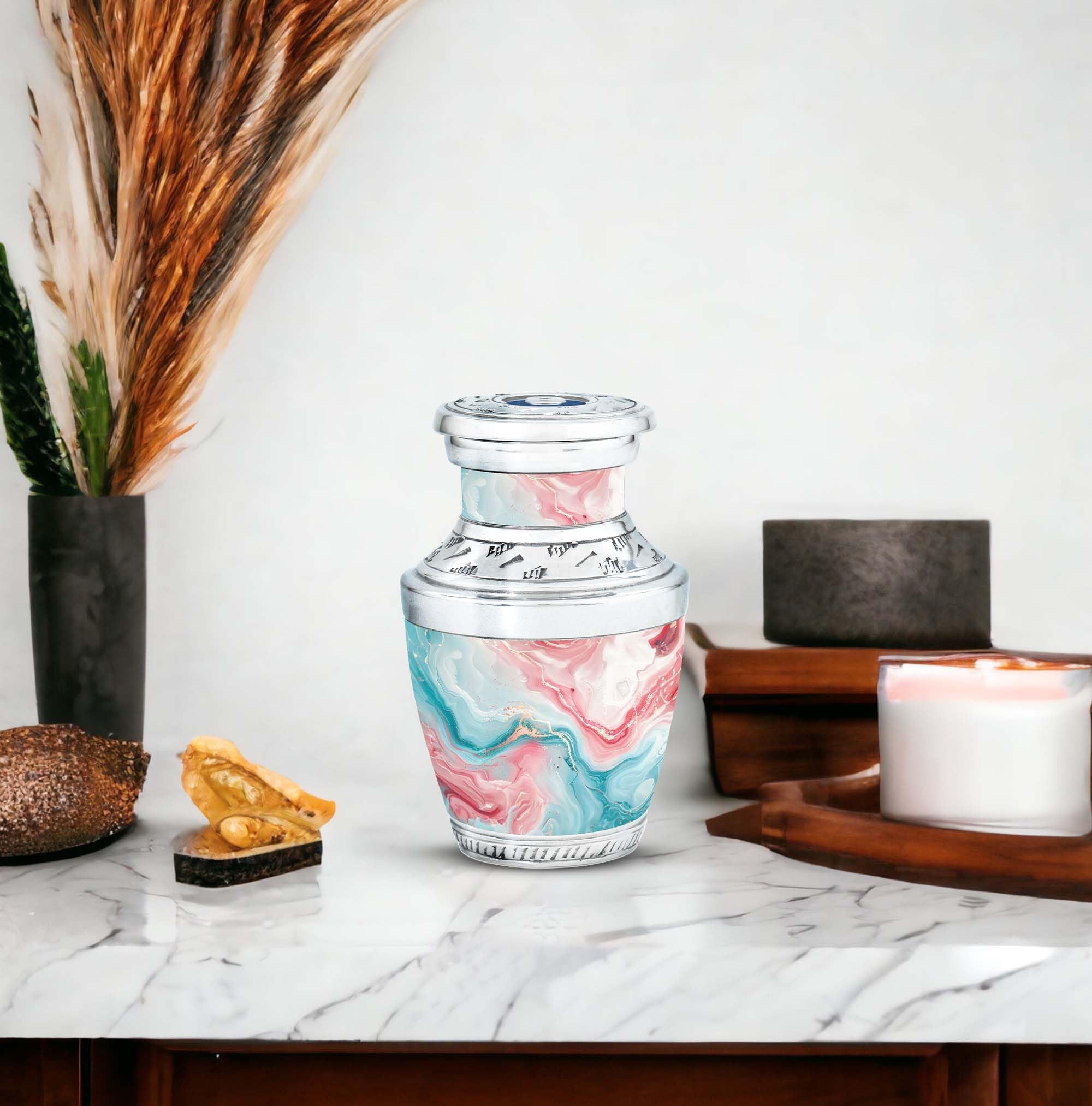 SUBSH Marbled Chess Urn, 3 Inch Urns Set of 4, Urns for Human Ashes Adult Female, Mini Urns, Keepsake Urns for Human Ashes, Pet Urns for Dogs Ashes, Urn for Ashes Adult Male, Decorative Urns - Image 5