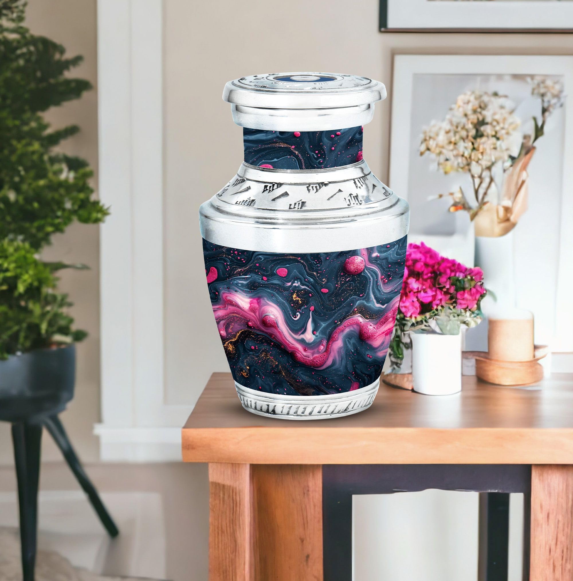 SUBSH Mystic Whirl Keepsake Urns, Cremation 3 Inch Urns, Mini Urns for Ashes, Decorative Urn, Cat Urns for Ashes, Black Urns, Cremation Keepsakes for Ashes, Mini Urn - Image 8