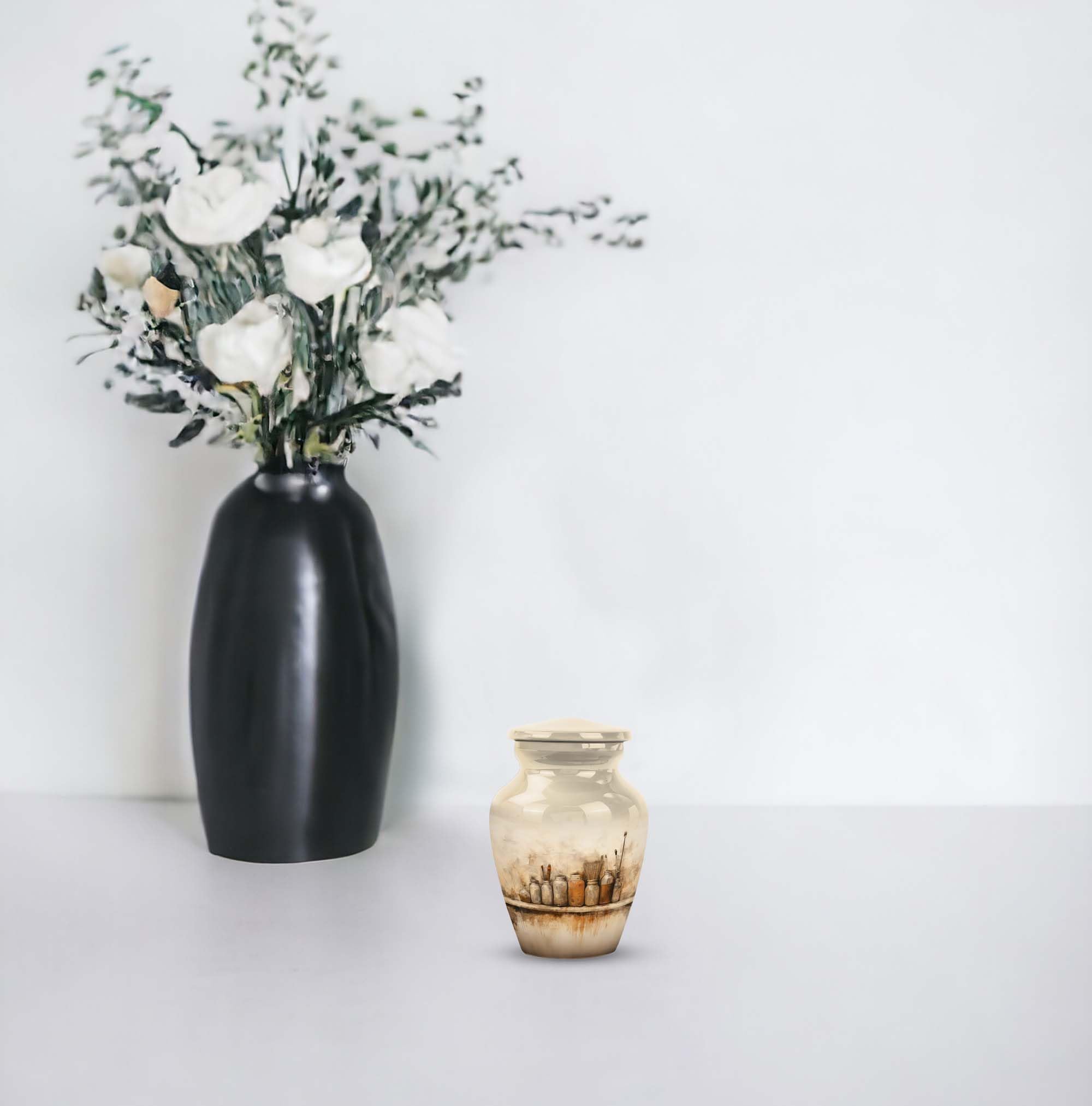 SUBSH Painter's Life Medium Urns for Human Ashes, Engravable Urns for Human Ashes, Personalized Urns, Cremation Urns Adult, Ashes Box Small 3" Ash Holder - Image 6