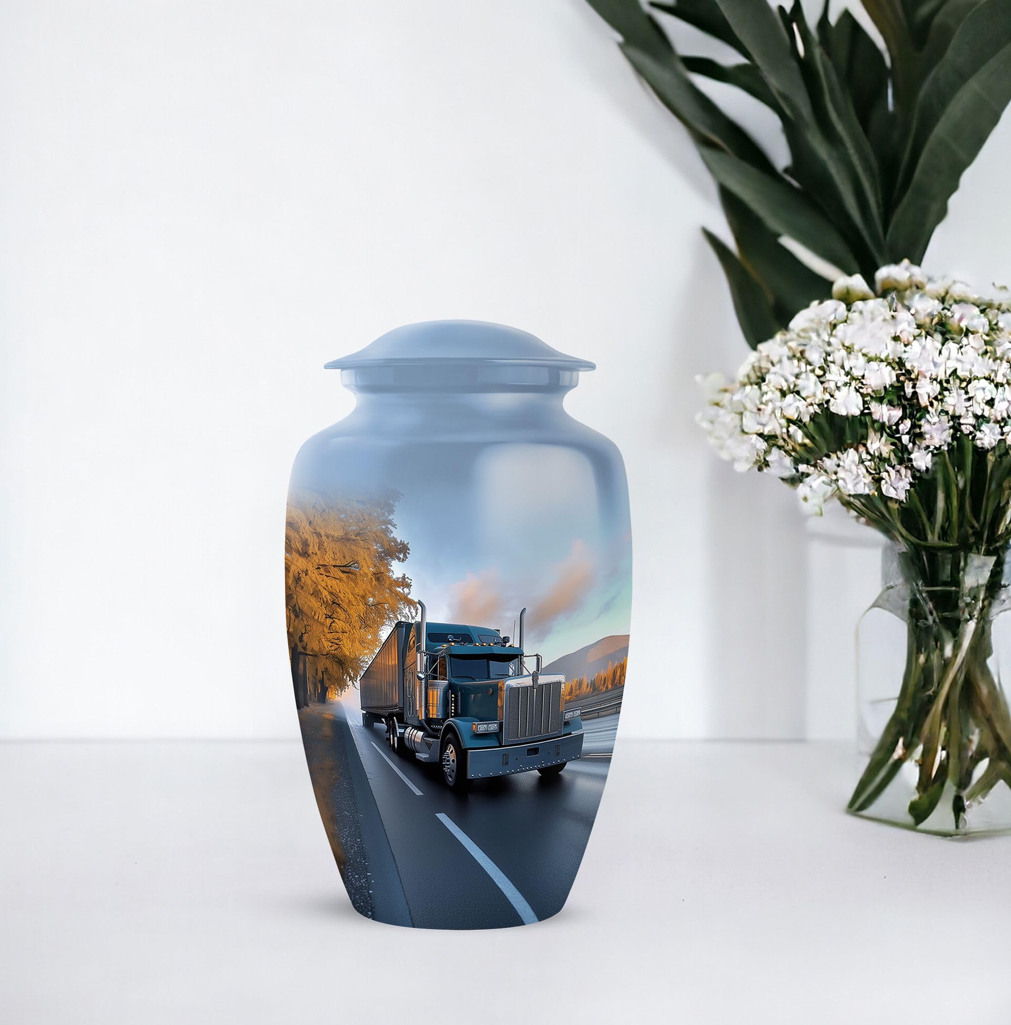 Subsh Truck Memorial Urns for Human Ashes Adult Mom & Dad, Funeral Large Urn for Human Ashes Adult Men & Women, Cremation Gift for Decorative, 10inch - Image 7
