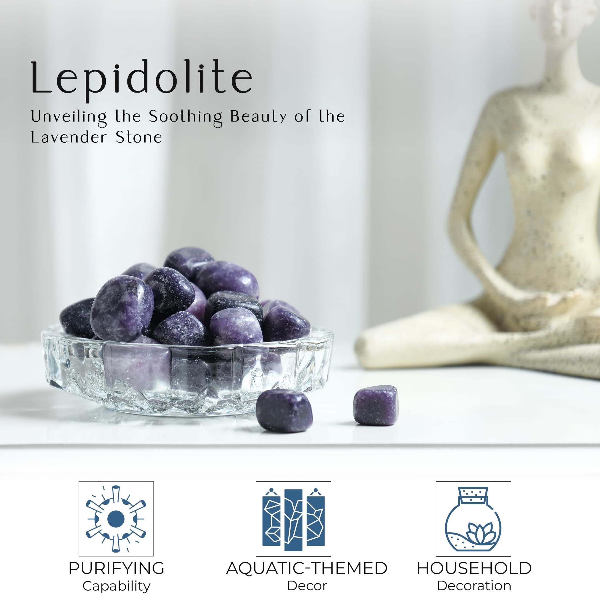 SUBSH Tumbled Healing Crystal Set- Tumbled Stones and Crystals Bulk - Healing Stone Collection - Chrysocolla Tumbled - Reiki Supplies - Crystals Decor - Crystal Gifts - Decorated Rocks (10 Pcs) - Image 5