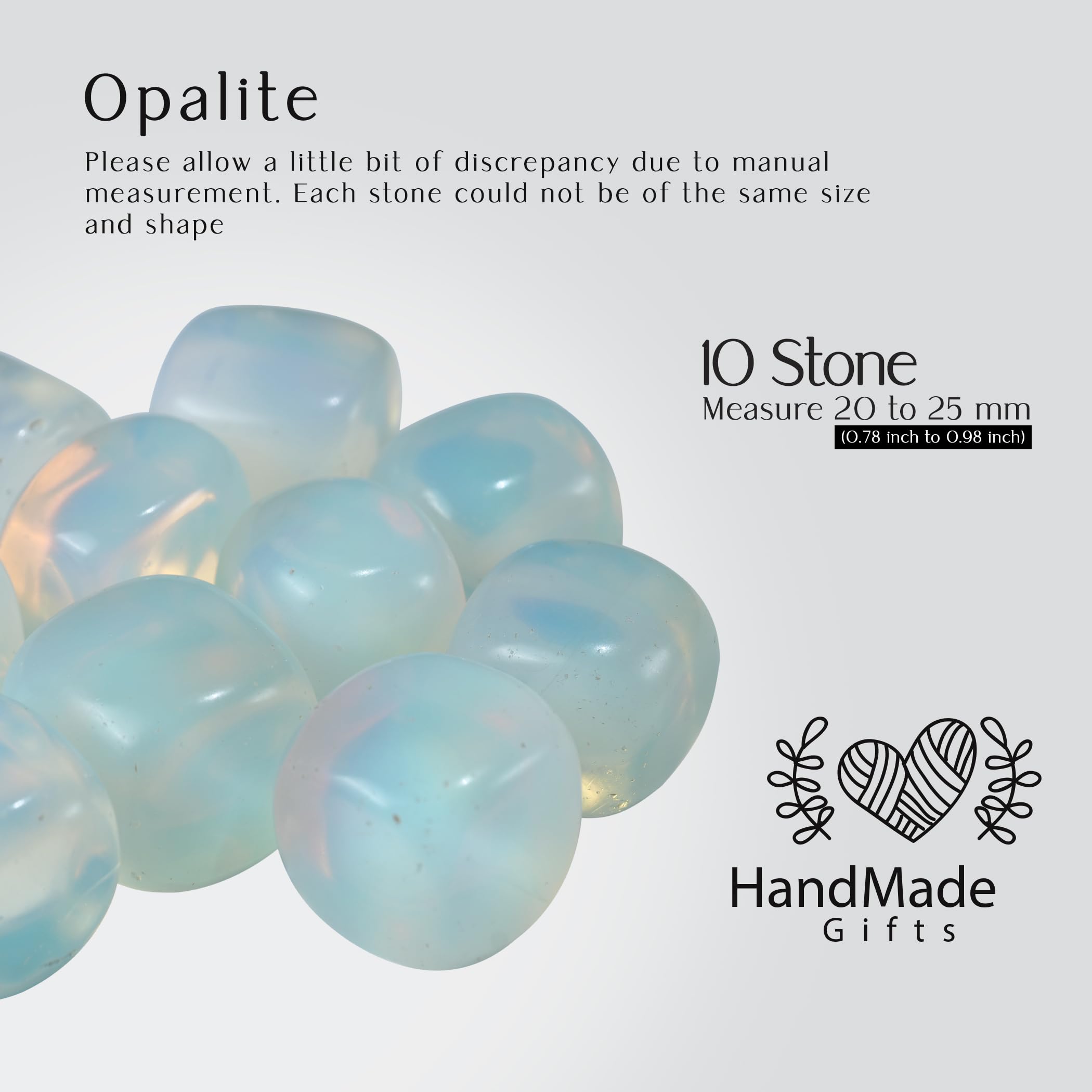 SUBSH Tumbled Healing Crystal Set- Tumbled Stones and Crystals Bulk - Healing Stone Collection - Chrysocolla Tumbled - Reiki Supplies - Crystals Decor - Crystal Gifts - Decorated Rocks (10 Pcs) - Image 3