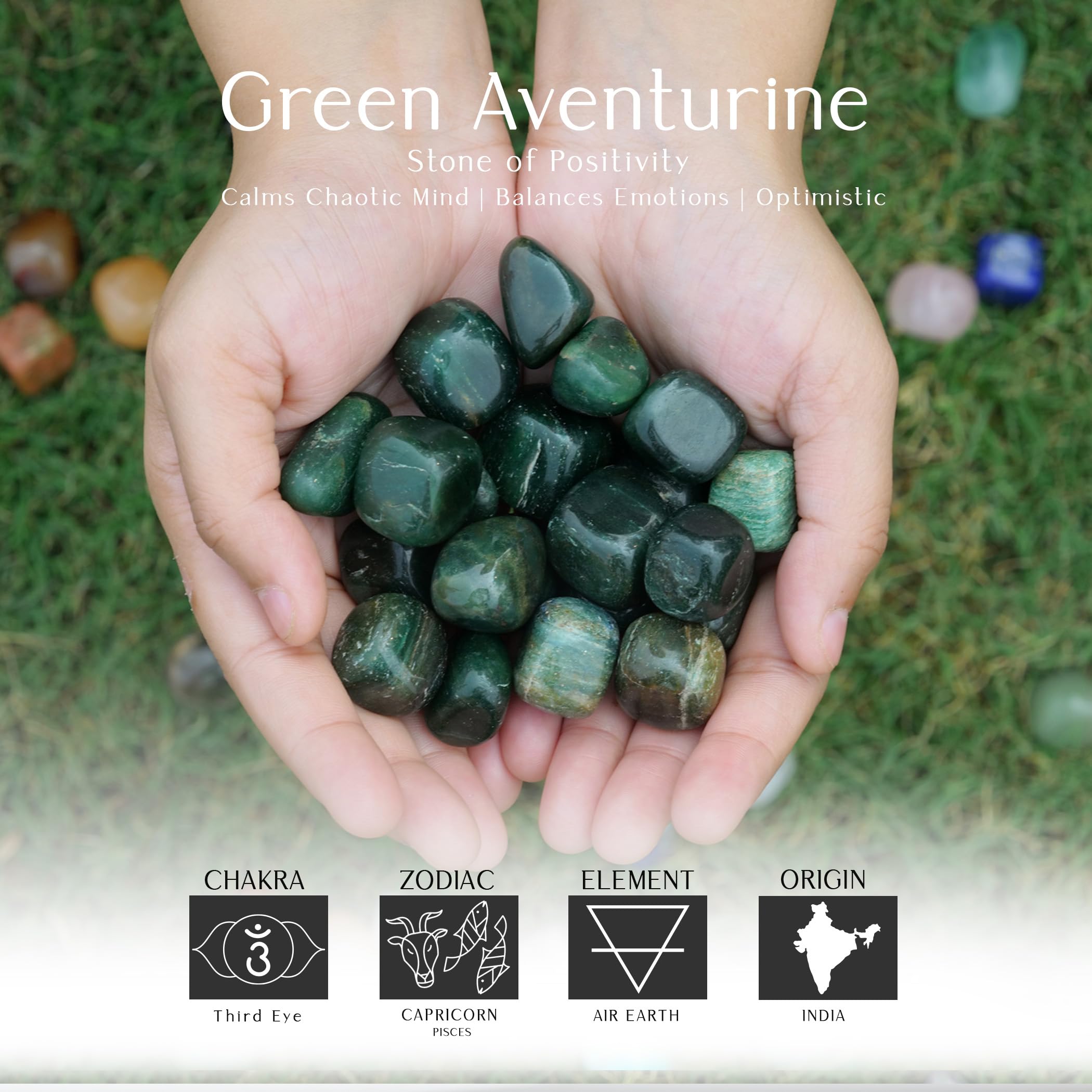 SUBSH Tumbled Healing Crystal Set- Tumbled Stones and Crystals Bulk - Healing Stone Collection - Chrysocolla Tumbled - Reiki Supplies - Crystals Decor - Crystal Gifts - Decorated Rocks (10 Pcs) - Image 3